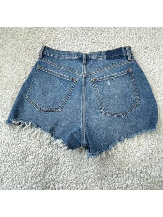 Abercrombie & Fitch The Cutoff Short High Rise Distress Womens 28/6 - Picture 2 of 9